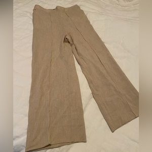 Zara linen pleated trousers